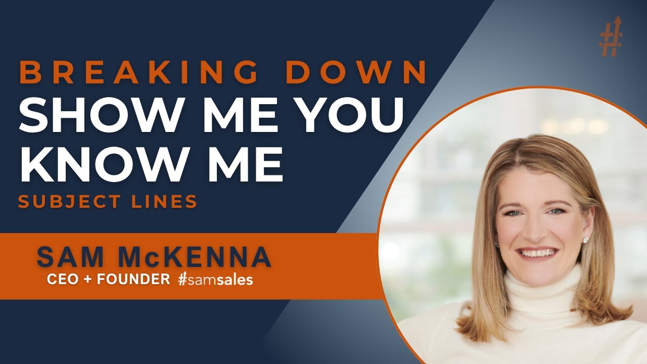 Breaking Down Show Me You Know Me - Subject Lines