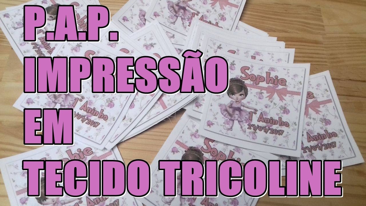 COMO FAZER IMPRESSÃO NO TECIDO TRICOLINE.
