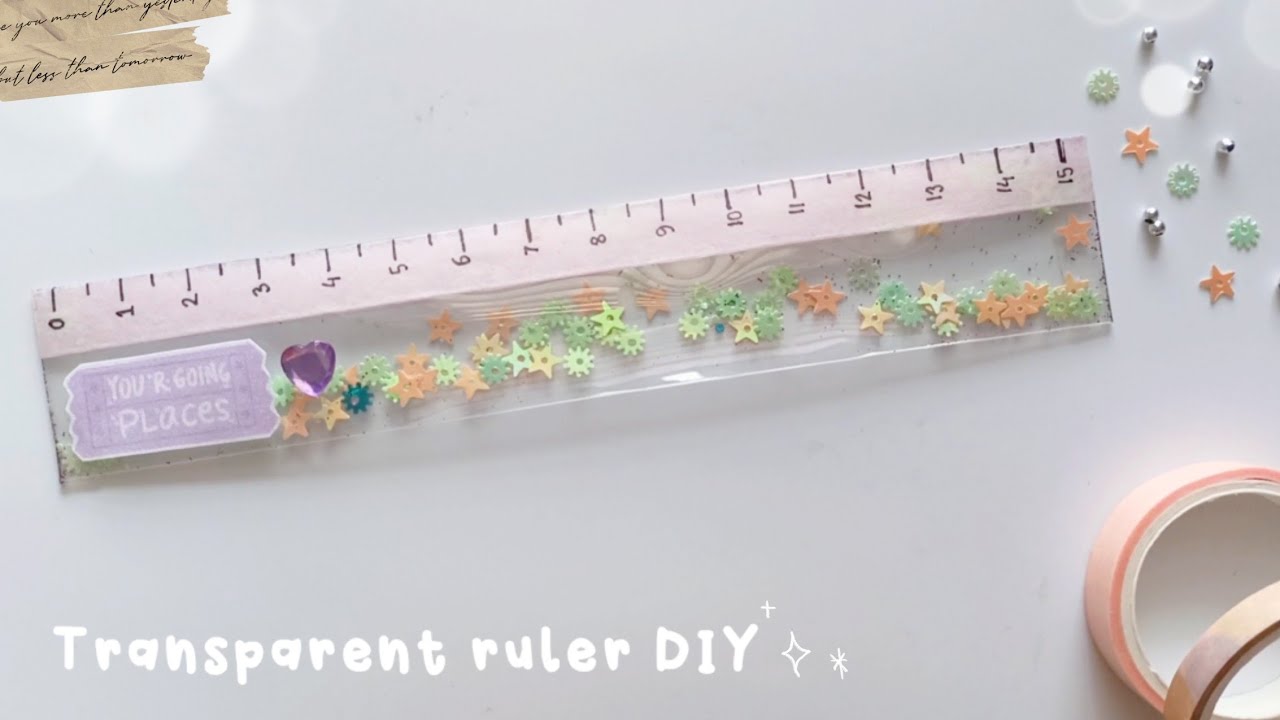 DIY Transparent Ruler - Freebie Included! Print this on