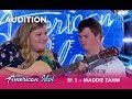 Maddie Zahm: The MOST INSPIRING Duo Audition Ever!! | American Idol 2018