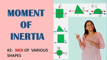 Moment Of Inertia-Standard Shapes |Parallel Axis Theorem |Eng. Mechanics
