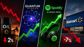 Quantum Stocks Surge 33% as Dow Records and Spotify Jumps 13%