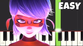 Courage in Me - EASY Piano Tutorial - LadyBug & Cat Noir Movie