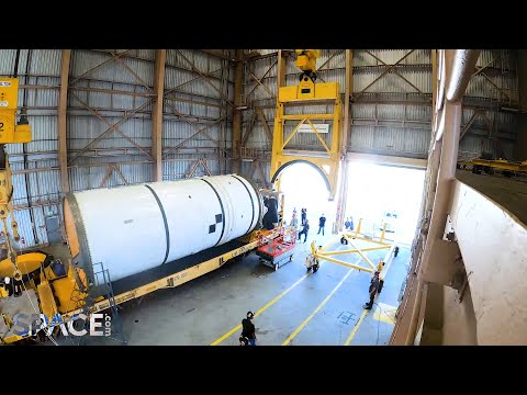 Artemis 2 boosters arrive at NASA processing facility in time-lapse