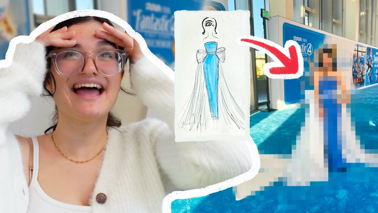 I Made a Dress for the Fantastic Four Red Carpet!