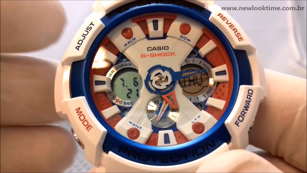 Relógio G-SHOCK GA-201TR-7ADR - New Look Time - YouTube