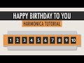 How to play Happy Birthday to You on the Harmonica - Easy Tutorial