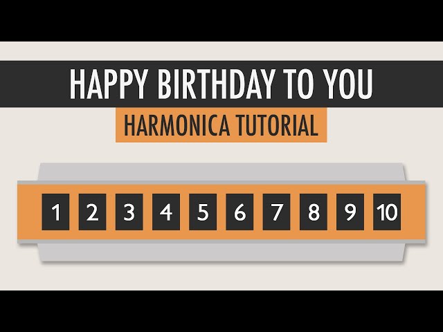 How to play Happy Birthday to You on the Harmonica - Easy Tutorial class=