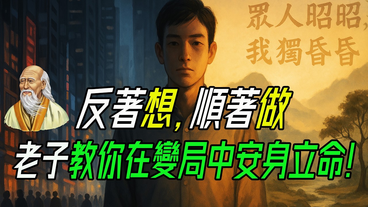 反著想，順著做：老子教你在變局中安身立命。眾人昭昭，我獨昏昏——別再焦慮，懂《道德經》，你就能在混亂中保持清醒與力量。