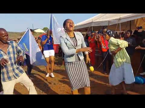 LaZwide at KaSomntongo Inkhundla cheering Emaswati with music