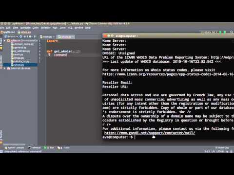 Python Website Scanner Tutorial - 6 - Whois