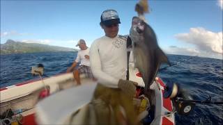 Pêche au paru au large de Tahiti