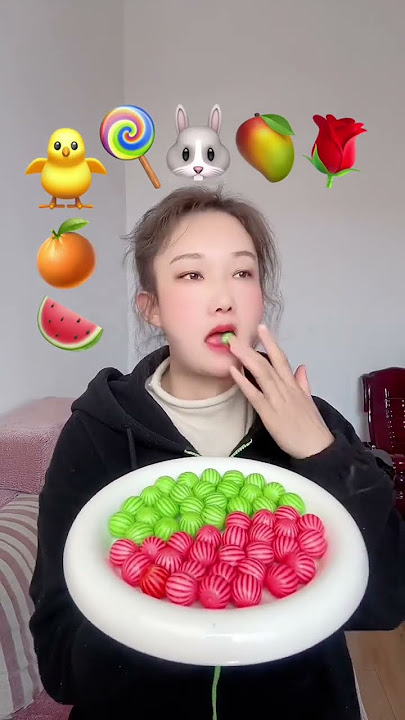 The challenge of eating emoticon pack with gourmet girl #269