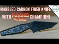 Making a Marbled Carbon Fiber Knife with Nate the Blade Maker