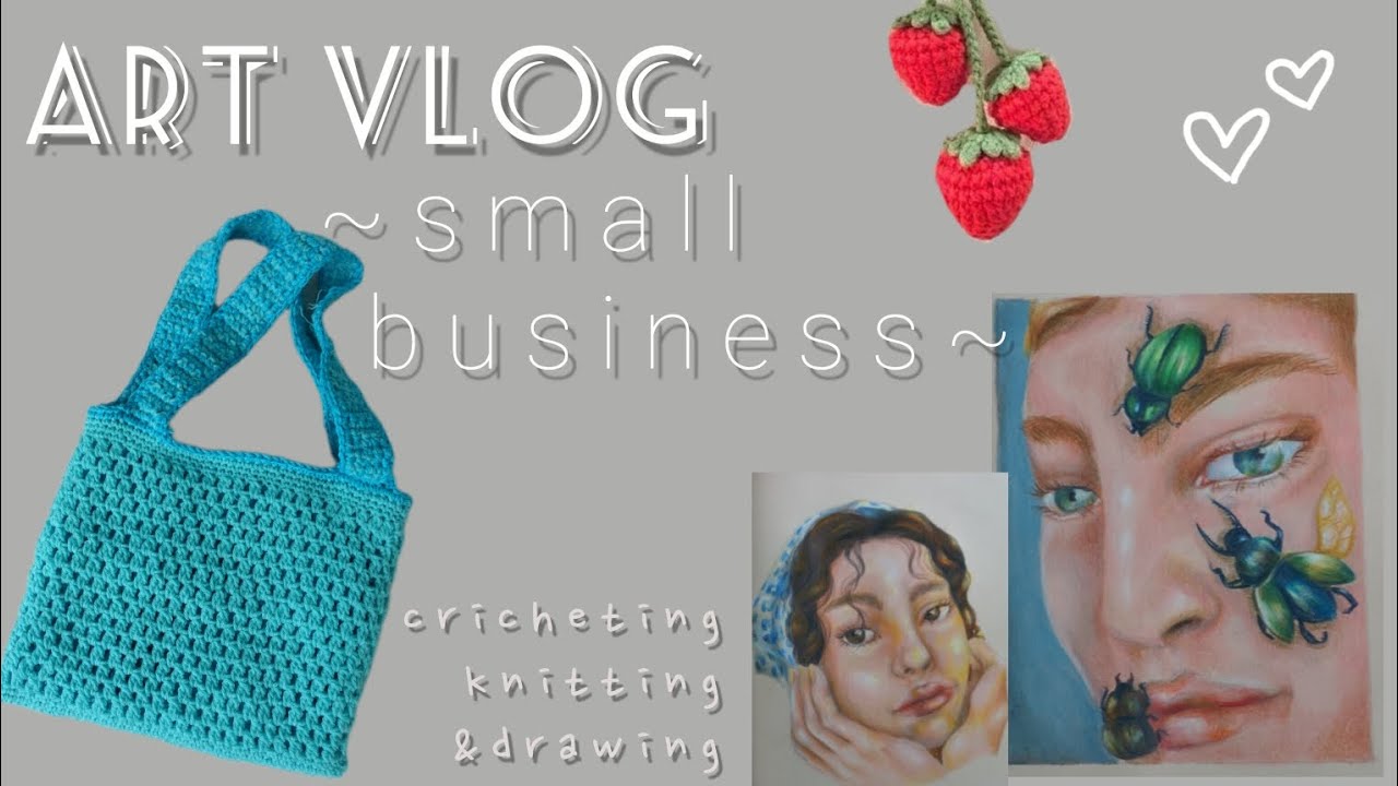 art studio vlog ~small business - YouTube