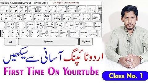 Inpage Urdu Typing Class # 1 - Urdu Typing Krna Sekhen - Urdu Likhna Sekhen - Urdu Typing