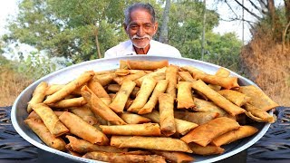 Veg Spring Rolls Recipe | Quick Easy Crispy Spring Rolls Recipe Grandpa Kitchen