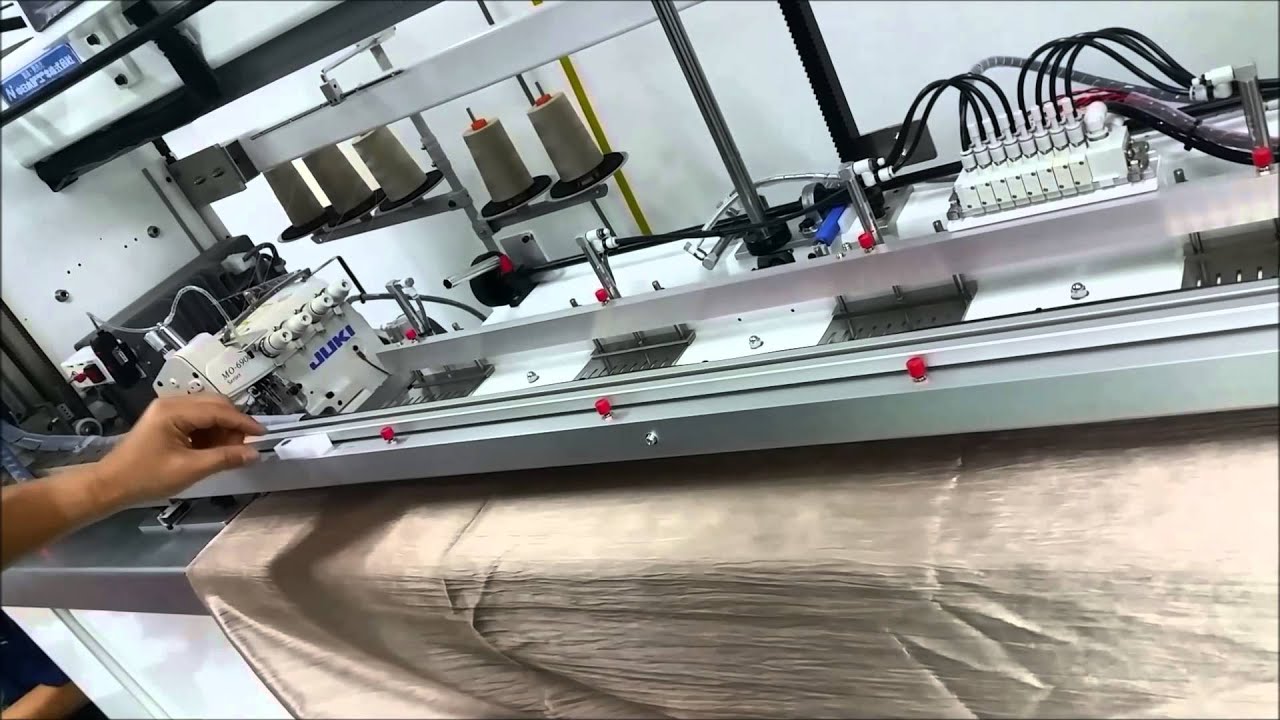 Golden Leaf Curtain Panel Joining Machine YouTube