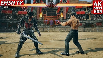 New crossover fighter arrived! Clive FF XVI vs Kazuya (Hardest AI) - Tekken 8