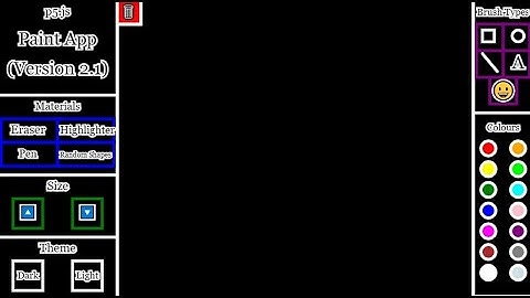 Update 2.1: p5.js Paint App Trailer