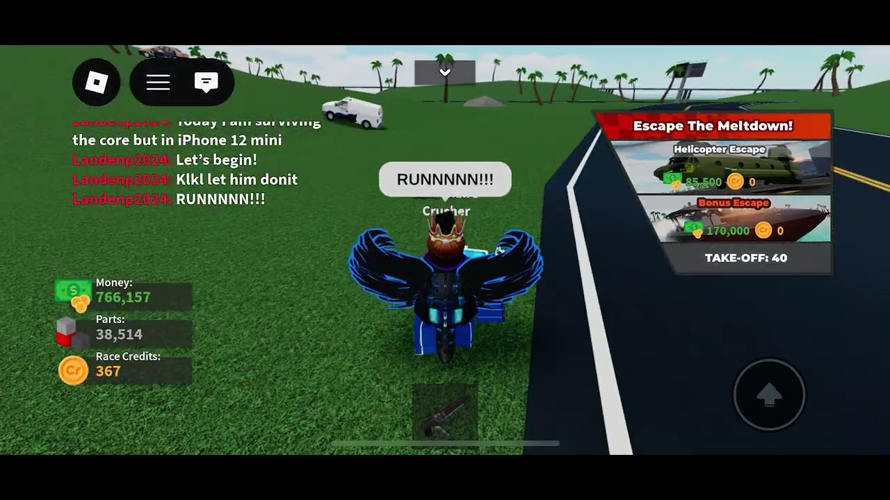 I didn’t make it to the helicopter in time