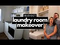 Surprising Our Friends With A Dream Laundry Room Makeover // Budget Friendly Laundry Room Makeover