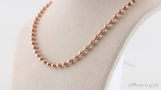 4MM Solid Gold Ball Chain | CH453