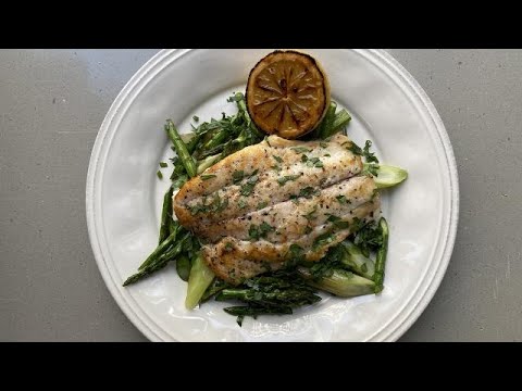 How To Make One Skillet Fish with Asparagus and Green Onions | Rachael Ray | Rachael Ray Show