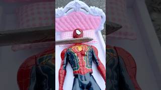 Wonder Woman help Spiderman  Choose Head  Marvel Toys #spiderman #upinipinselamanya #marvel