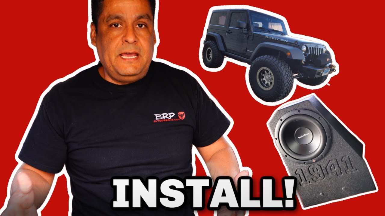 TWO DOOR JKU SUBWOOFER BOX INSTALL BRAND NEW OPTION FOR THE JKU YouTube