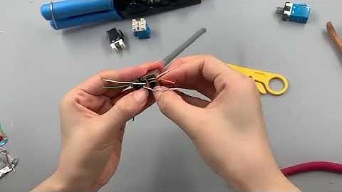 RJ45 Cat6 UTP 180 Degree Punch-Down Keystone Jack