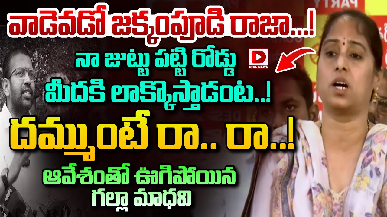 వాడెవడో జక్కంపూడి రాజా...! నా జుట్టు పట్టి రోడ్డు మీదకి.. | Galla Madhavi Fire On Jakkampudi Raja