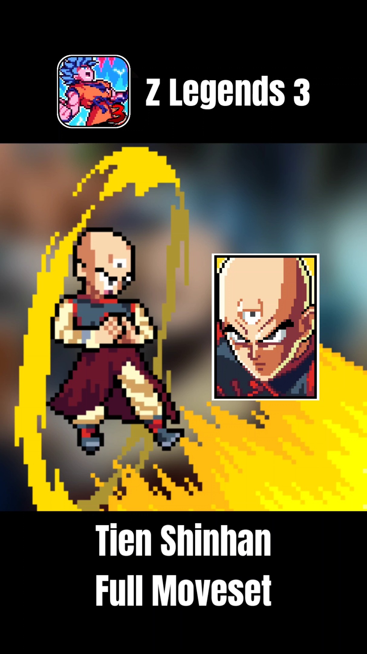 Z Legends 3 - Tien Shinhan Full Moveset #zlegends3 - YouTube