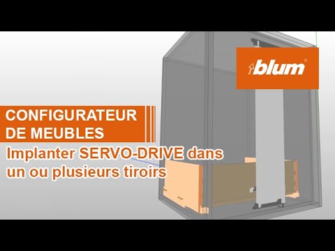 Configurateur de meubles ➡ Implanter l'ouverture électrique SERVO-DRIVE pour tiroir | Blum