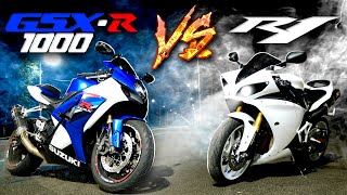 :  Yamaha R1 2009 VS Suzuki GSX-R 1000 K7