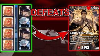 CHEAPEST Teams To Defeat Soul King (Lucius) in Anime Card Battle X | ROBLOX screenshot 1