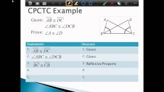 4-6: Triangle Congruence: CPCTC