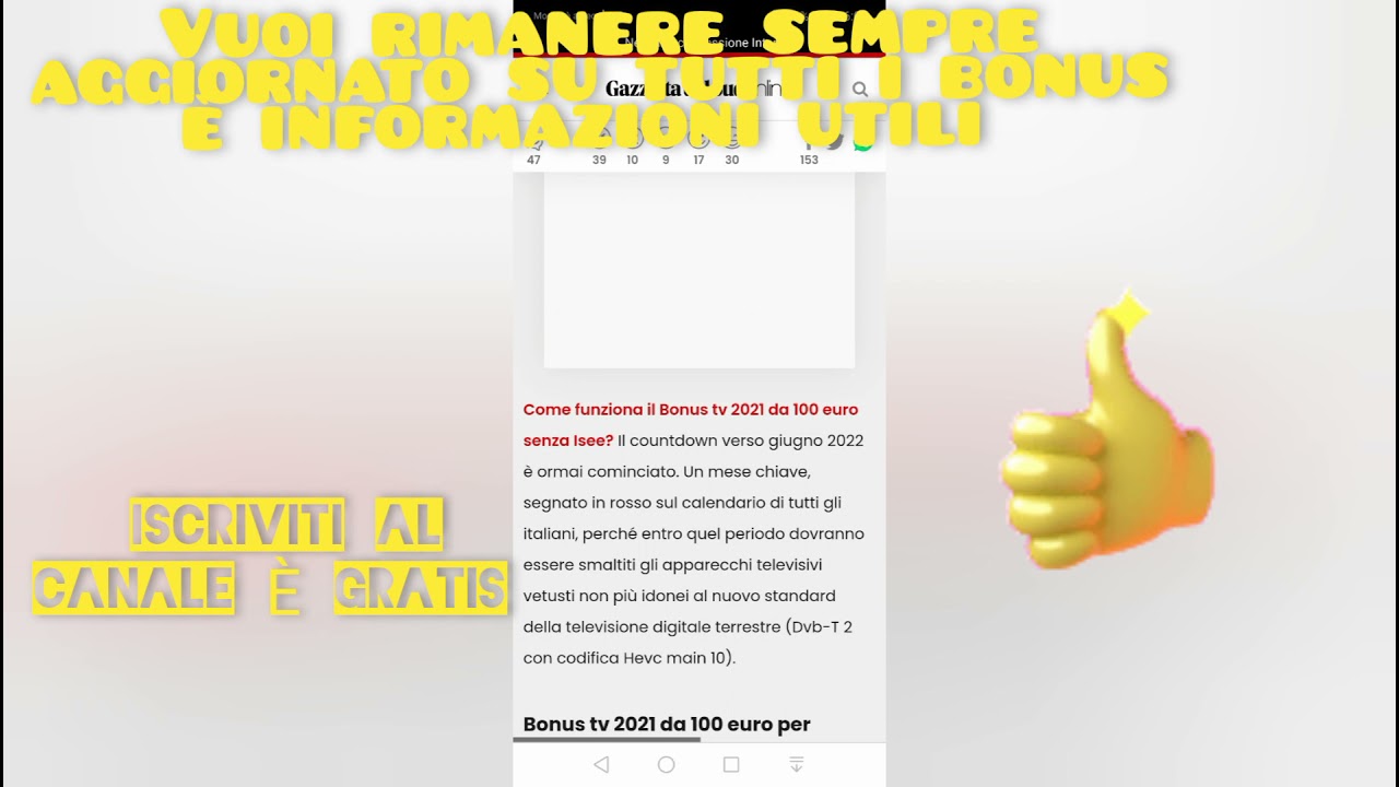 BONUS TV 100€ senza ISEE! Come funziona e come richiederlo!