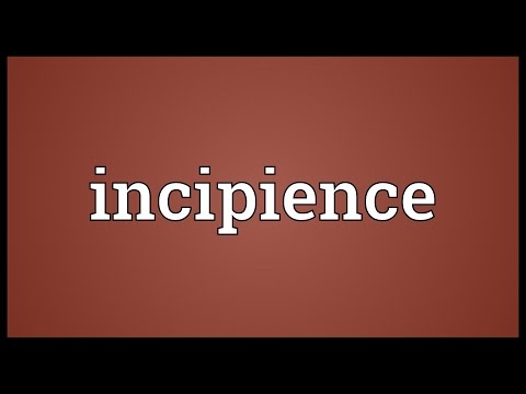Incipience Meaning
