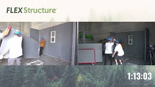 FLEX Structure Modular Wall Building Demonstration