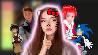 Ranking ALL my fictional crushes EVER