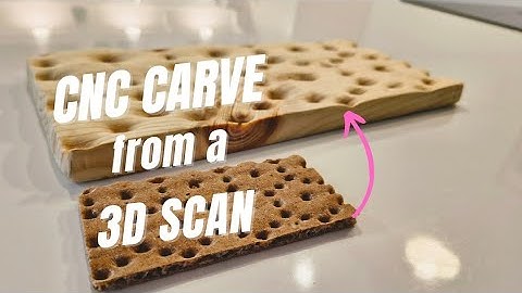 I CNC-Carved a 3D Scanned Crispbread! #3dscanner #3dscan #woodworking #cncwoodcraft #sidehustle