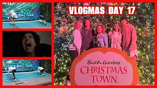 CHRISTMAS TOWN!!!funny roller coaster reaction !VLOGMAS DAY 17