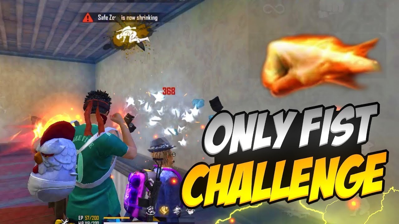 Only Fist Challenge 😱 Op Gameplay with Fist 🥶 Free Fire