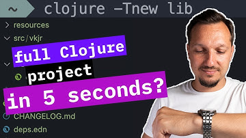 How to generate Clojure projects from templates with deps-new tool