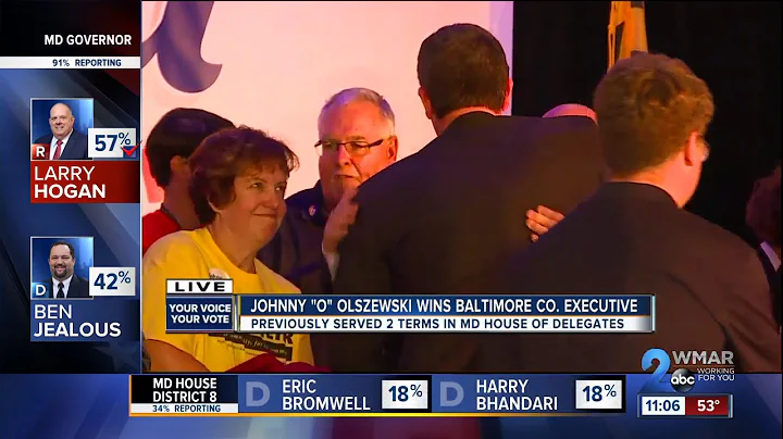 Johnny Olszewski takes winning seat as Baltimore County Executive
