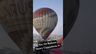 Snowy Cappadocia Balloon Ride… Winter or Summer? 🎈