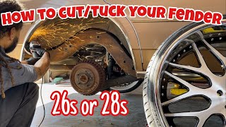 1989 CHEVY CAPRICE HOW TO CUT AND TUCK YOUR FENDER