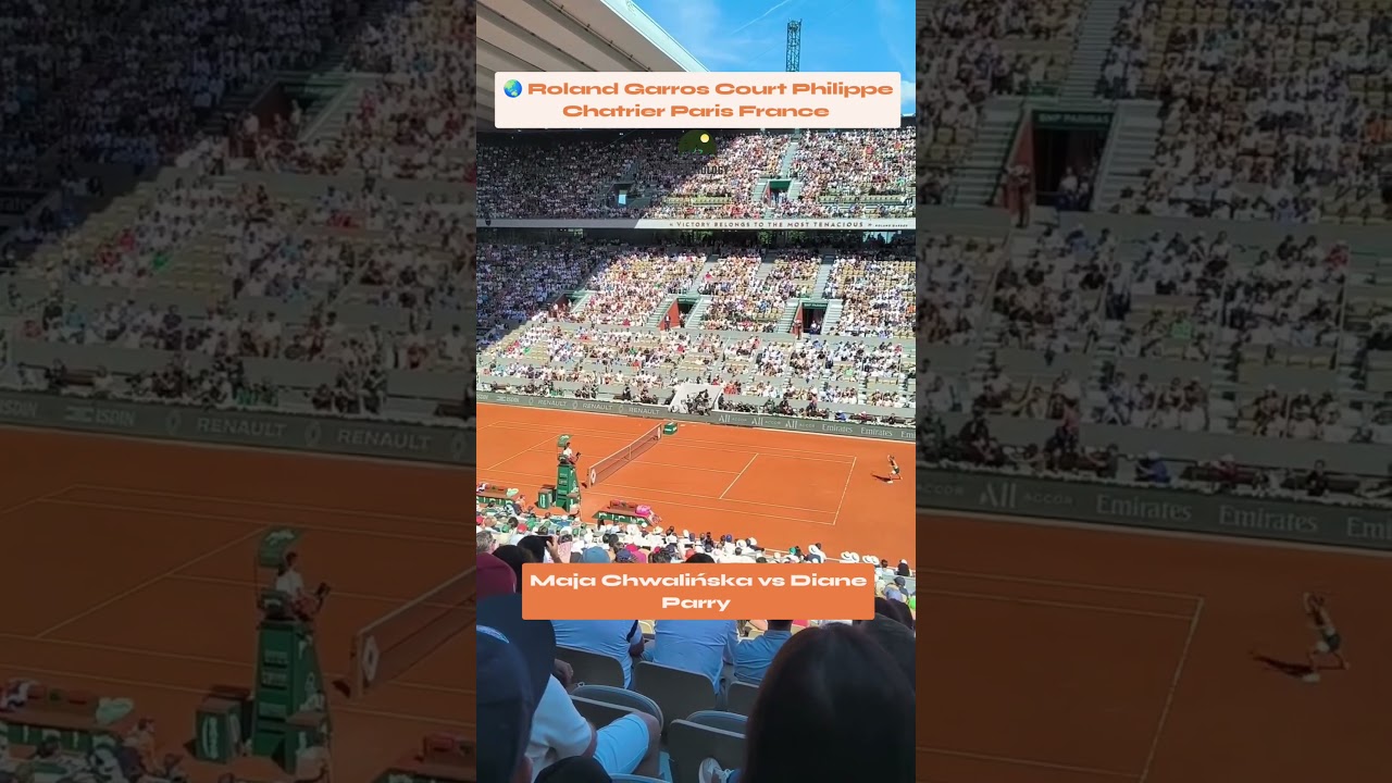 Maja Chwalińska Defeated Diane Parry | Nerves Game | Roland Garros | Paris | France