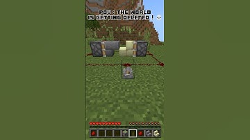 When Your World Getting Deleted 😳 #shorts #minecraft #viral